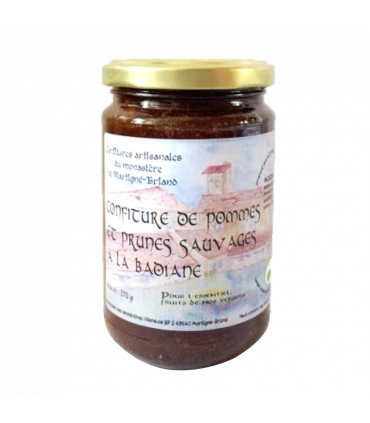 Confiture pomme prunes sauvages - Monastère de Martigné-Briand