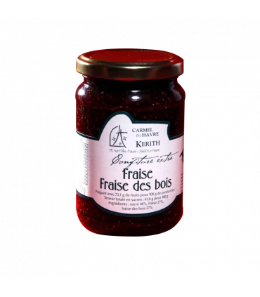 Confiture artisanale par le Carmel du Havre - Fraise/Fraise des bois