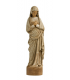 Statue de la vierge à l'annonciation en bois - 51cm