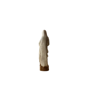 Statue de la vierge à l'annonciation en bois - 51cm