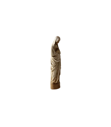 Statue de la vierge à l'annonciation en bois - 51cm