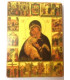 Icone - Vierge et mystères du rosaire 10 cm x 14 cm