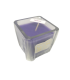 Bougie cube parfumée violette