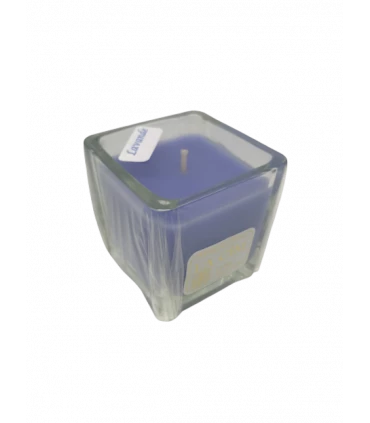 Bougie cube parfumée lavande