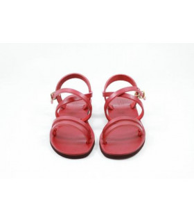 Sandales Femme Hildegarde rouges - Taille 37