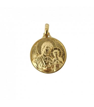 Médaille St Joseph laiton doré