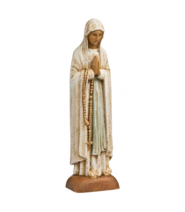 Statut Notre-Dame de Lourdes en bois - 13.5 cm