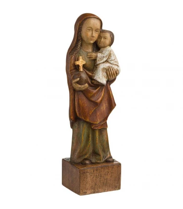 Statue de la vierge espagnole en bois de 13 cm