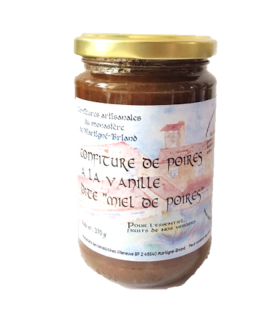 Confiture poire-vanille artisanale - Monastère de Martigné-Briand