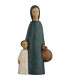 Statue de la vierge Nazareth bleue de 30cm en dolomie