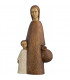 Statue de la vierge Nazareth marron de 30cm en dolomie