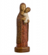 Statue de la Vierge Eleousa - Manteau rouge - 19cm