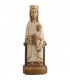 Statue de la Vierge Regina Caeli en dolomie de 18cm - Manteau blanc