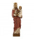 Grande statue de 50cm de la Vierge Marie Reine en dolomie - Robe rouge