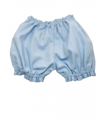 Bloomer fille 12 mois velours bleu milleraie