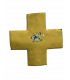 Croix grecque émaillée -jaune