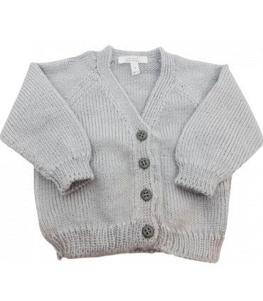 Gilet bébé 3 mois gris