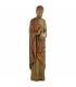 Saint Joseph aux colombes 20cm vert/rouge