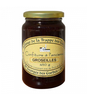 Confiture de groseilles artisanale par l'abbaye de la Trappe des Gardes