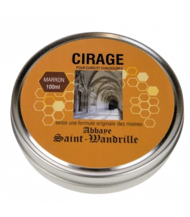 Cirage marron 100ml - Abbaye St-Wandrille