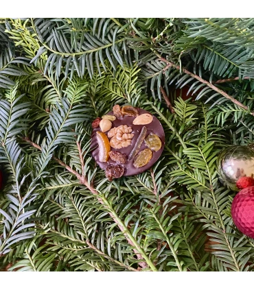 Mendiant au chocolat et fruits secs - Abbaye de Campénéac