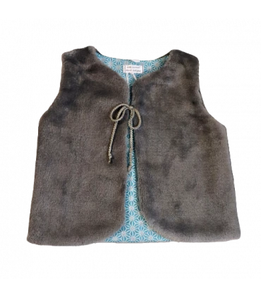 Gilet de berger gris 3 ans