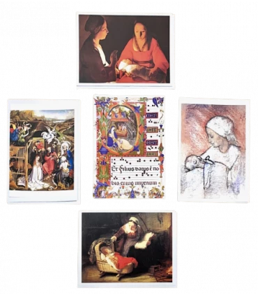 Pack 5 cartes + enveloppes - Nativité