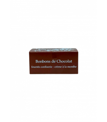 Bonbons de chocolat fourrés confiserie - crème à la menthe - Abbaye ND de Bonneval