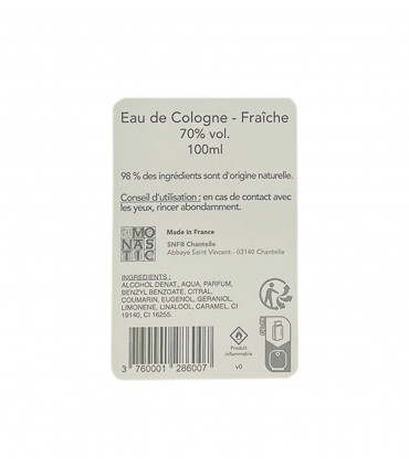 Eau de Cologne Fraîche 100ml