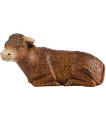 Santon bœuf roux de 30cm - Crèche de Mougères