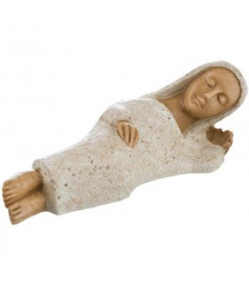 Santon de 17cm de la vierge Marie allongée - Crèche de Mougères