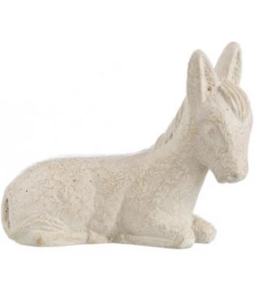 Crèche de Mougères - L'âne blanc