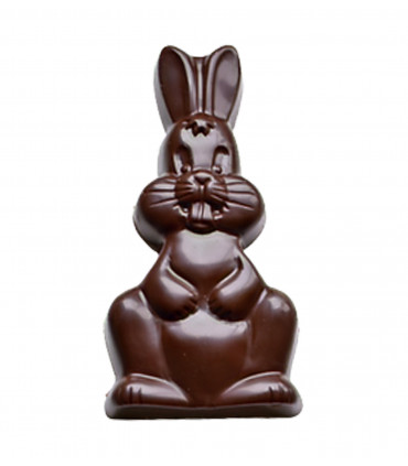 Lapin fourré praliné chocolat noir - Abbaye ND Campénéac