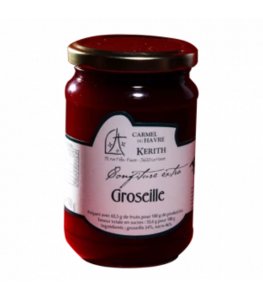 Confiture artisanale de groseilles par le Carmel du Havre