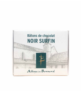 Bâtons de chocolat noir surfin