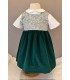 Robe Philippa verte - 2 ans