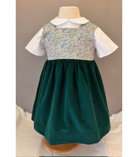 Robe Philippa verte - 2 ans