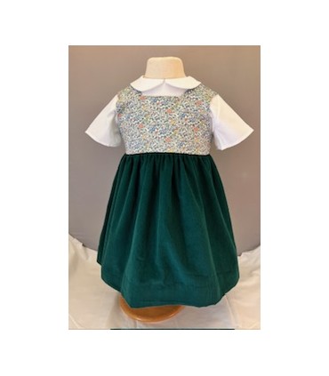 Robe Philippa verte - 2 ans