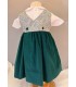 Robe Philippa verte - 3 ans