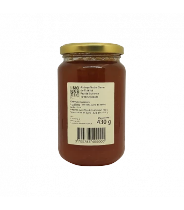 Confiture artisanale d'abricots fabriquée par les bénédictines de Jouques